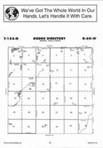 Dodds Township, Jones Lake, Coon Lake, Directory Map, Nelson County 2007